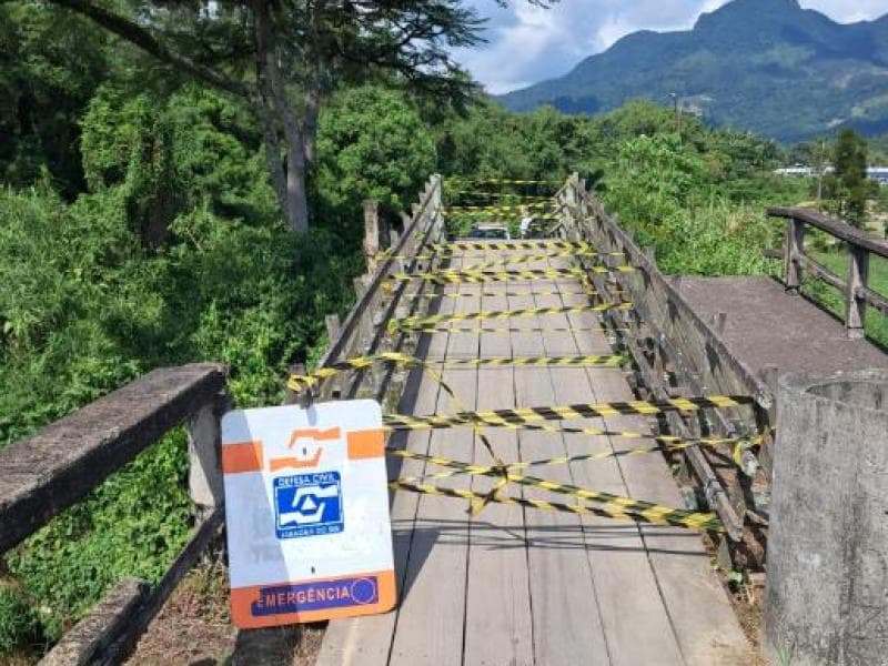 Ponte da Zanotti está interditada para manutenção