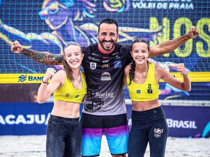 Dupla jaraguaense estreia bem no Circuito Brasileiro de Vôlei de Praia Sub-17