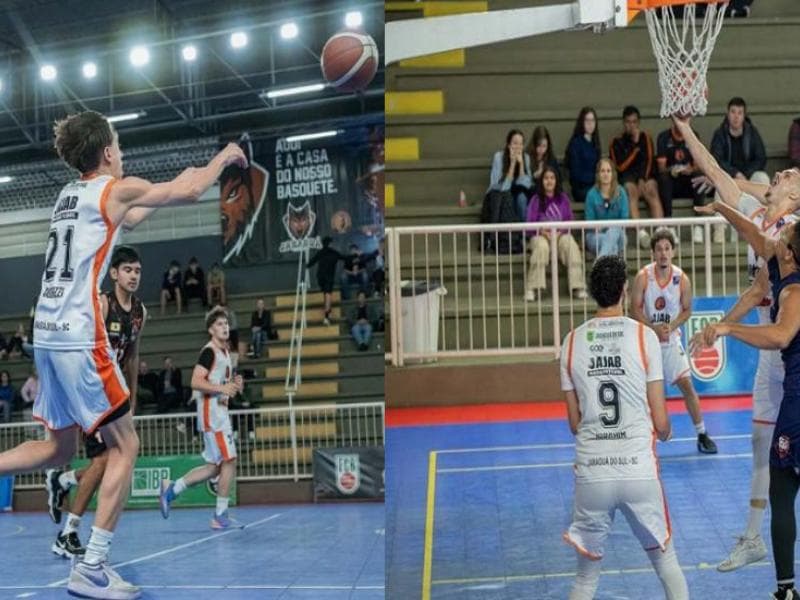 Basquete masculino vence em casa e lidera o Estadual Sub-15 e Sub-20