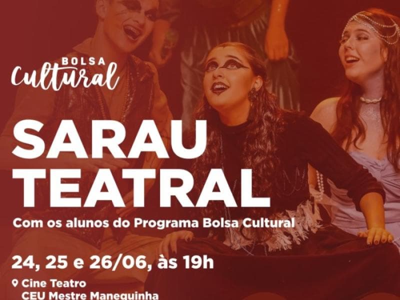 Programa Bolsa Cultural oportuniza três noites de teatro