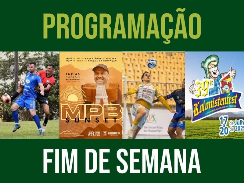 Confira a agenda de fim de semana em Jaraguá do Sul